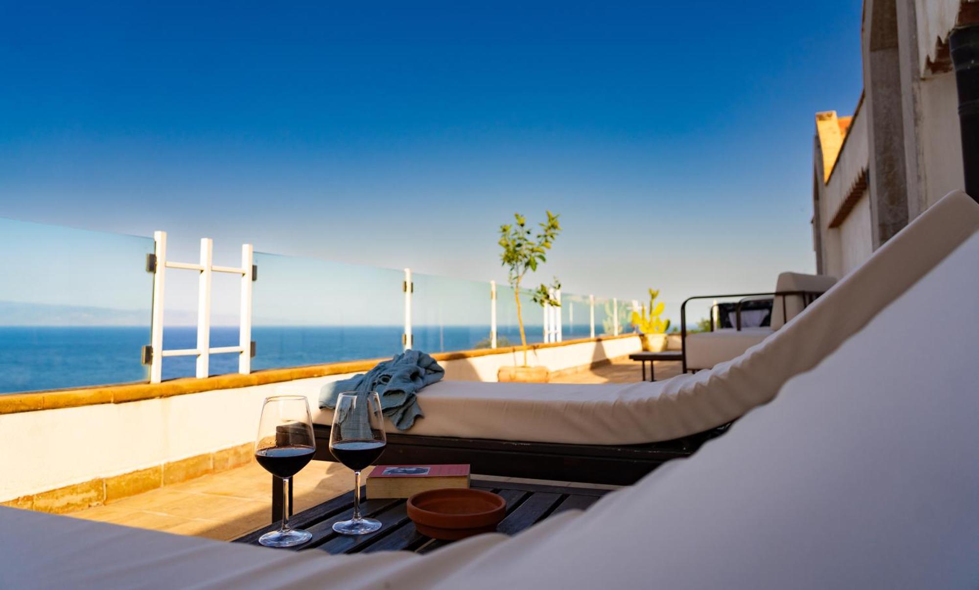 Luxury Taorum Villa With Spectacular Sea Views In تاورمينا المظهر الخارجي الصورة